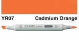 Cadmium Orange Marker CIAO with double pointed rechargeable with indelible ink