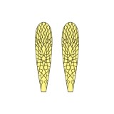 Realistic Stonefly Wings <br />Yellow SW-1-Y